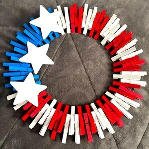 4th of July wreath handmade